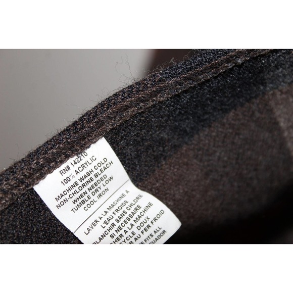 Mer Sea Classic Travel Wrap Plaid Fringe Poncho Brown MerSea One Size OS H14279 - Picture 5 of 10